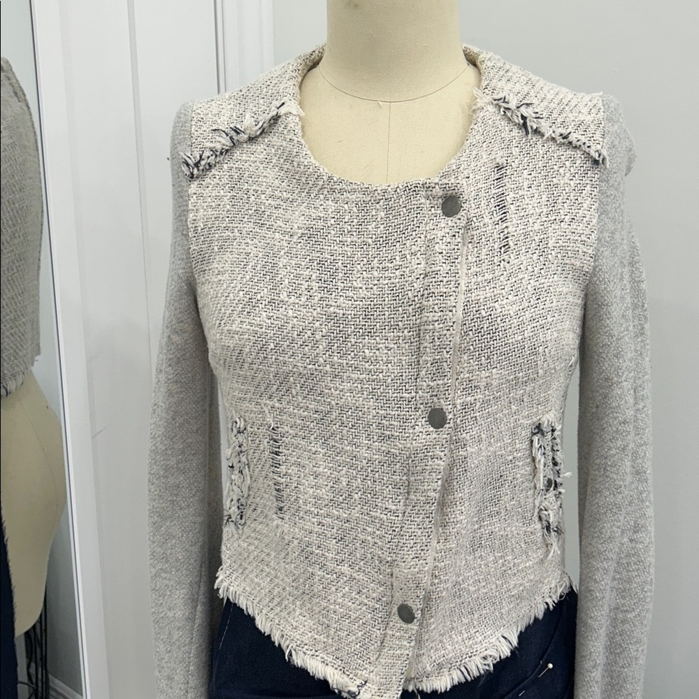 Free People Cropped Tweed Jacket, GUC, Size 6